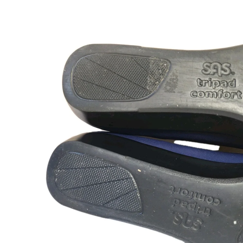 SAS Womans Tripad Comfort Wedge Loafer Blue Microfiber‎ Slip On Shoe Size 9.5 N